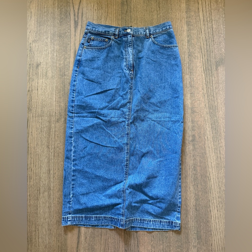 Lauren Ralph Lauren Long Denim Skirt-Size 10P